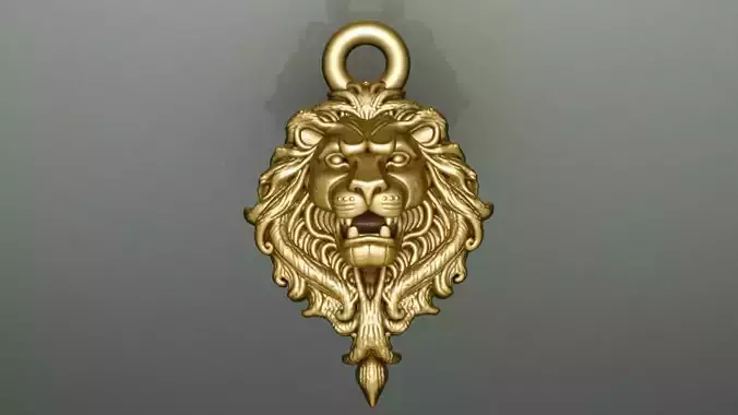 lion head pendant 2