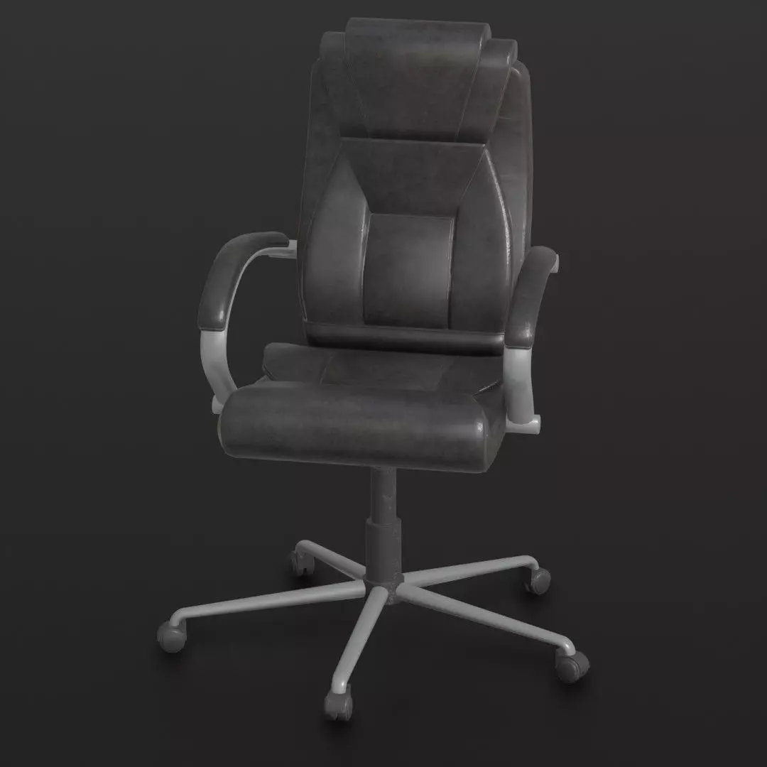 Chief Chair Low-poly 3D model_0