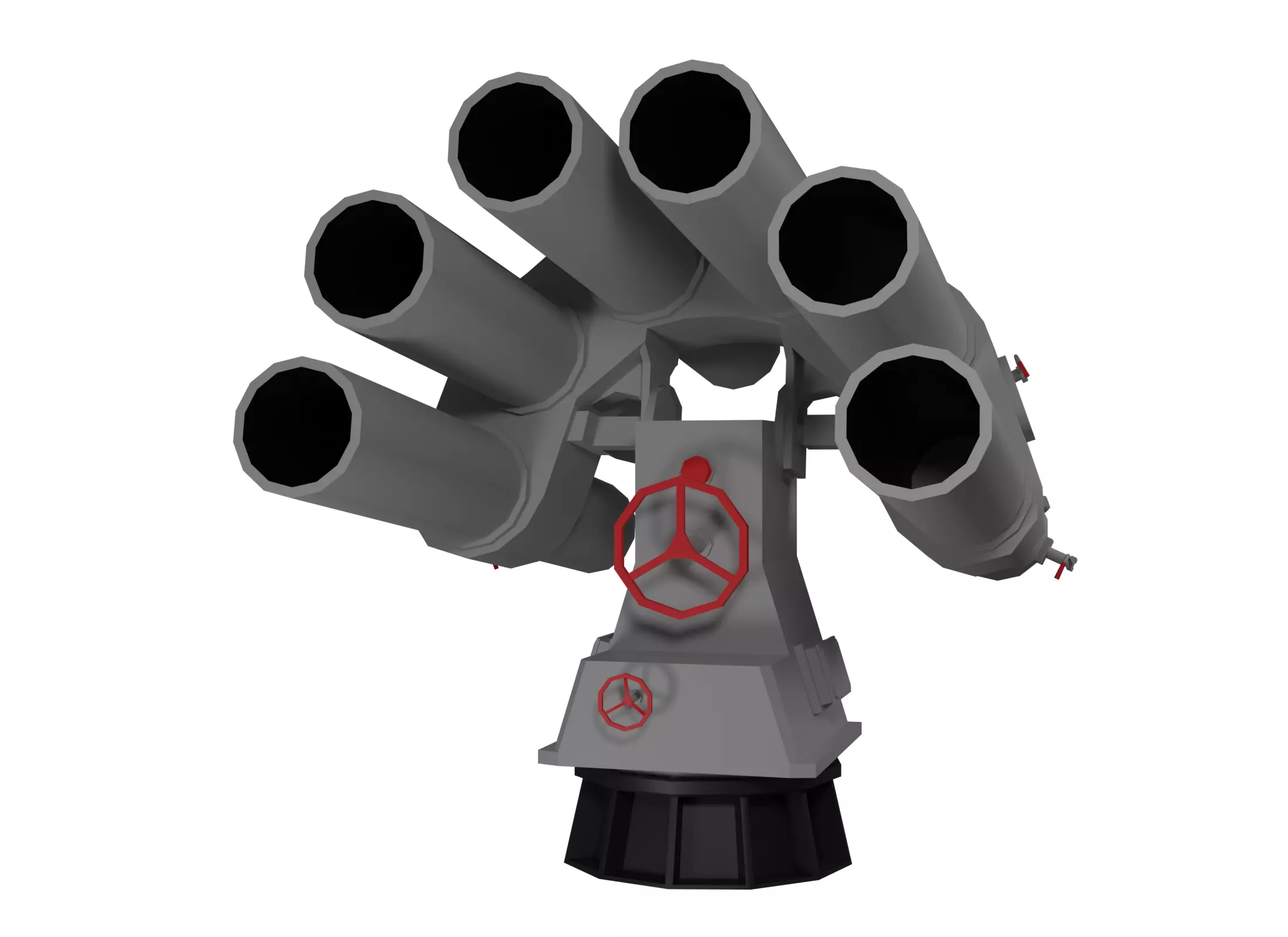 Type 87 Anti Submarine Rocket Free low-poly 3D model