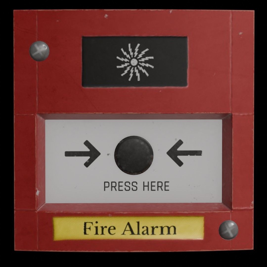 Fire Safety Pack Low-poly 3D model_3