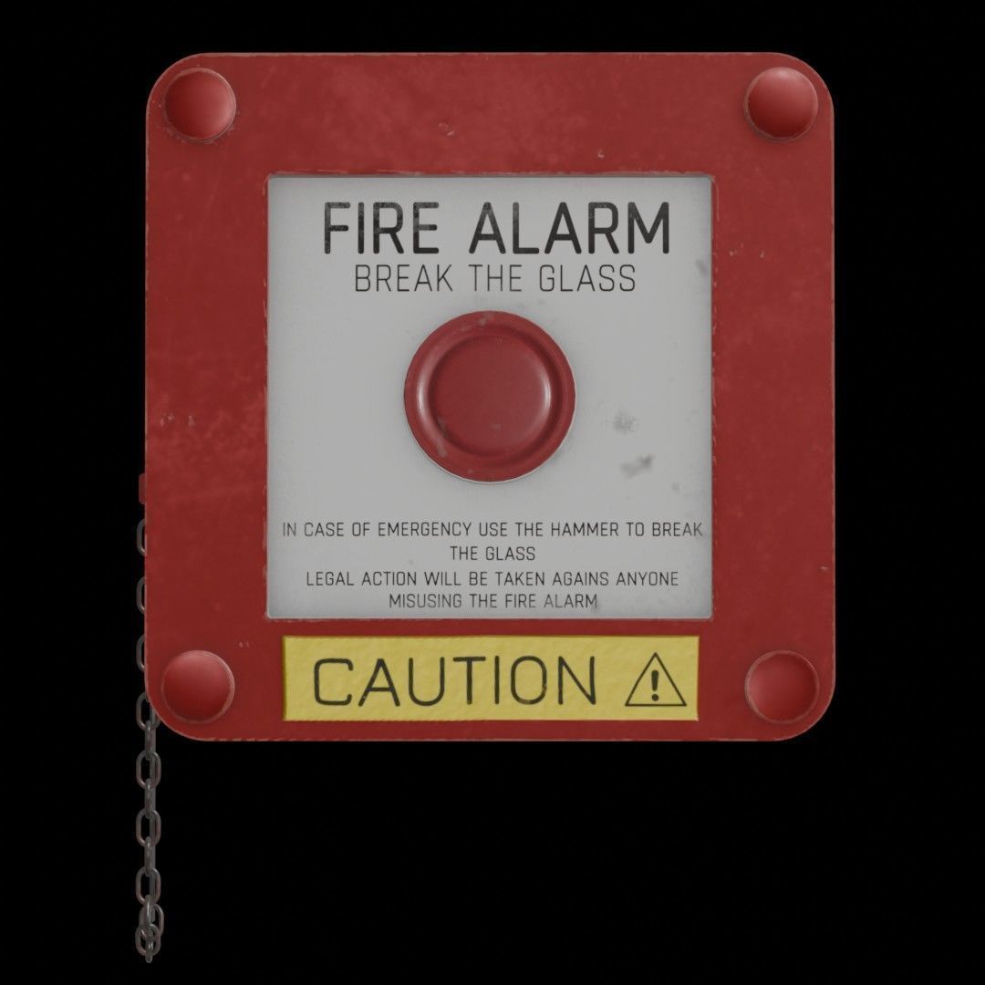 Fire Safety Pack Low-poly 3D model_14