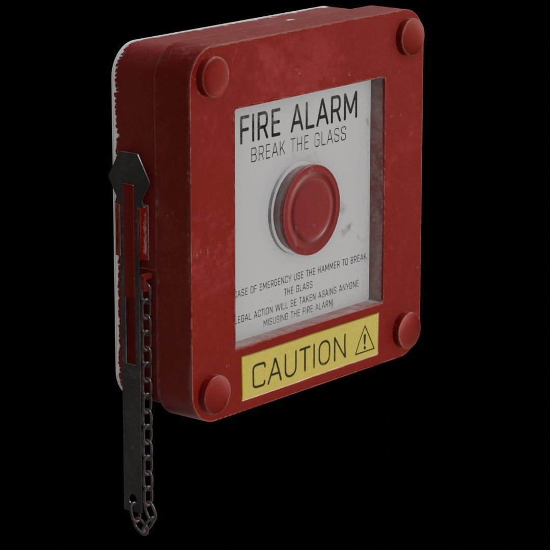 Fire Safety Pack Low-poly 3D model_13