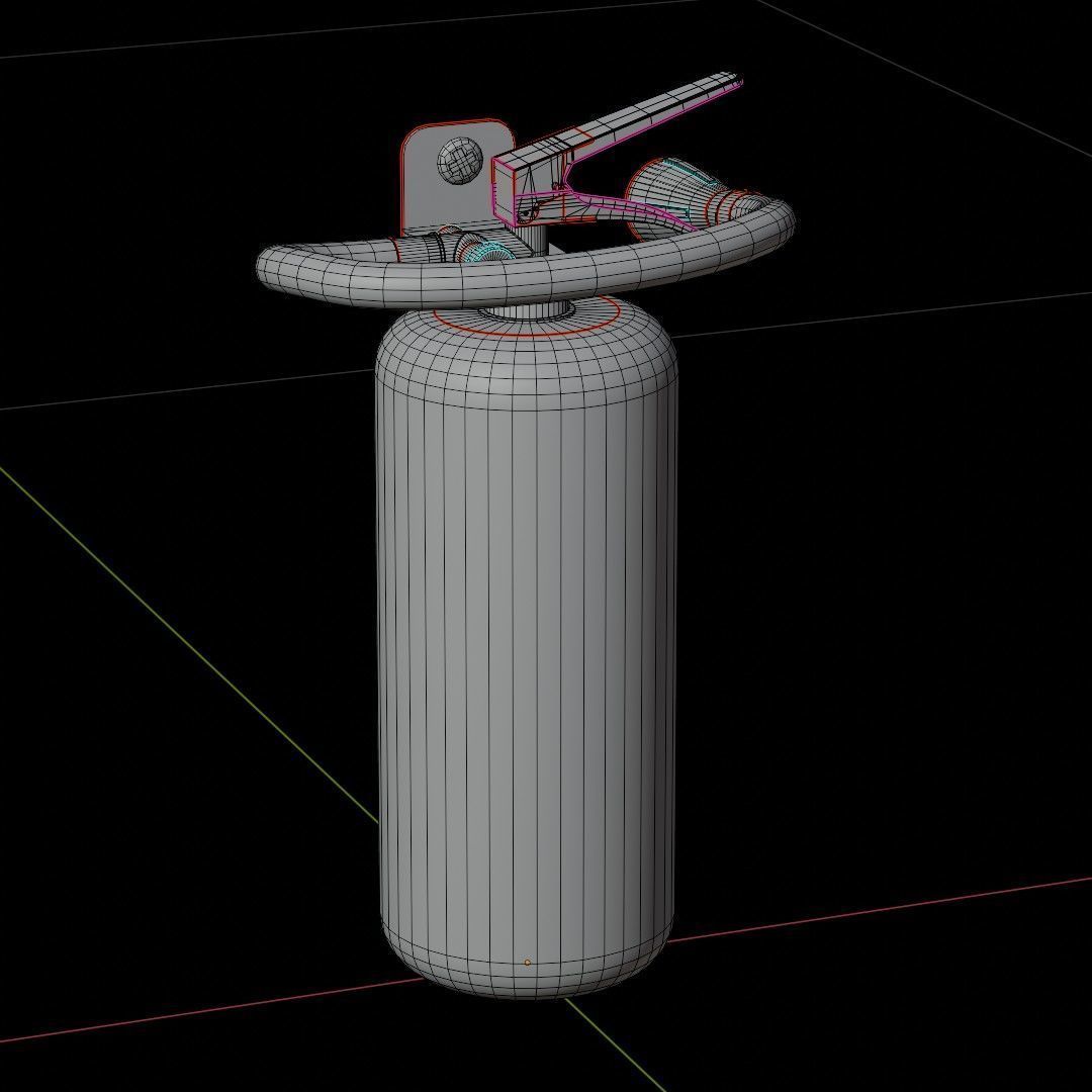 Fire Safety Pack Low-poly 3D model_17