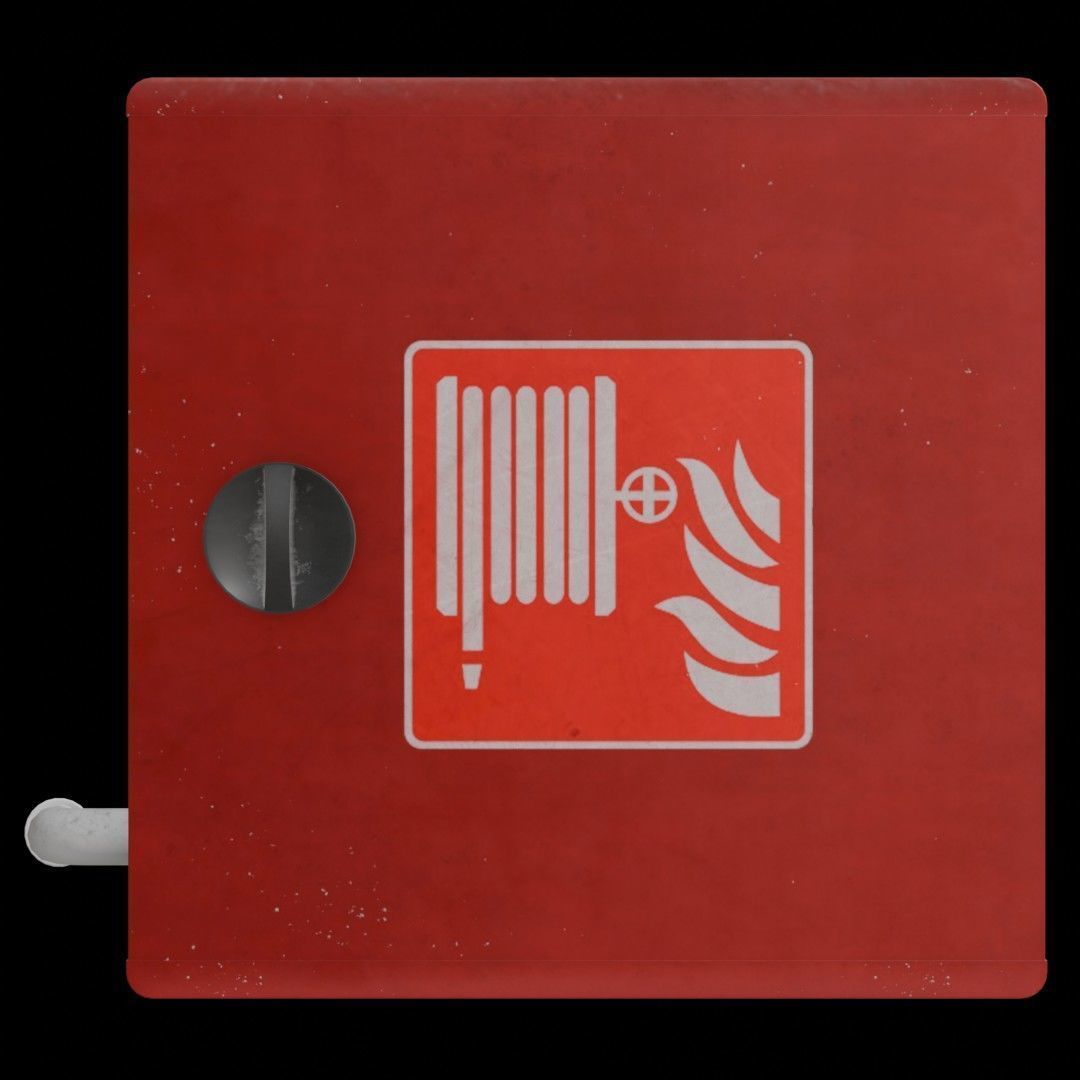 Fire Safety Pack Low-poly 3D model_8