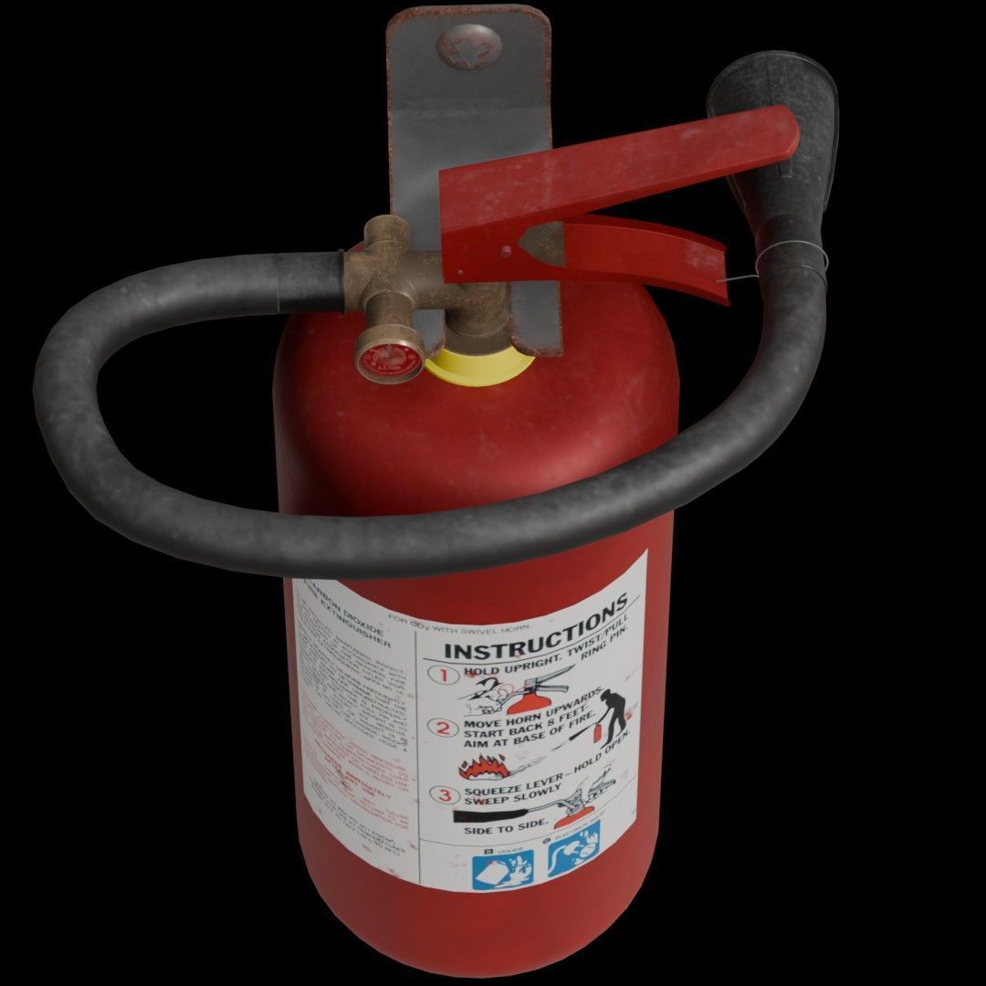 Fire Safety Pack Low-poly 3D model_11
