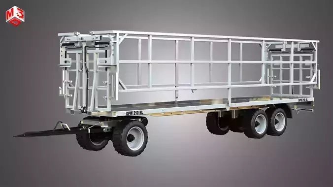 Fliegl DPW 210 Trailer 3D model