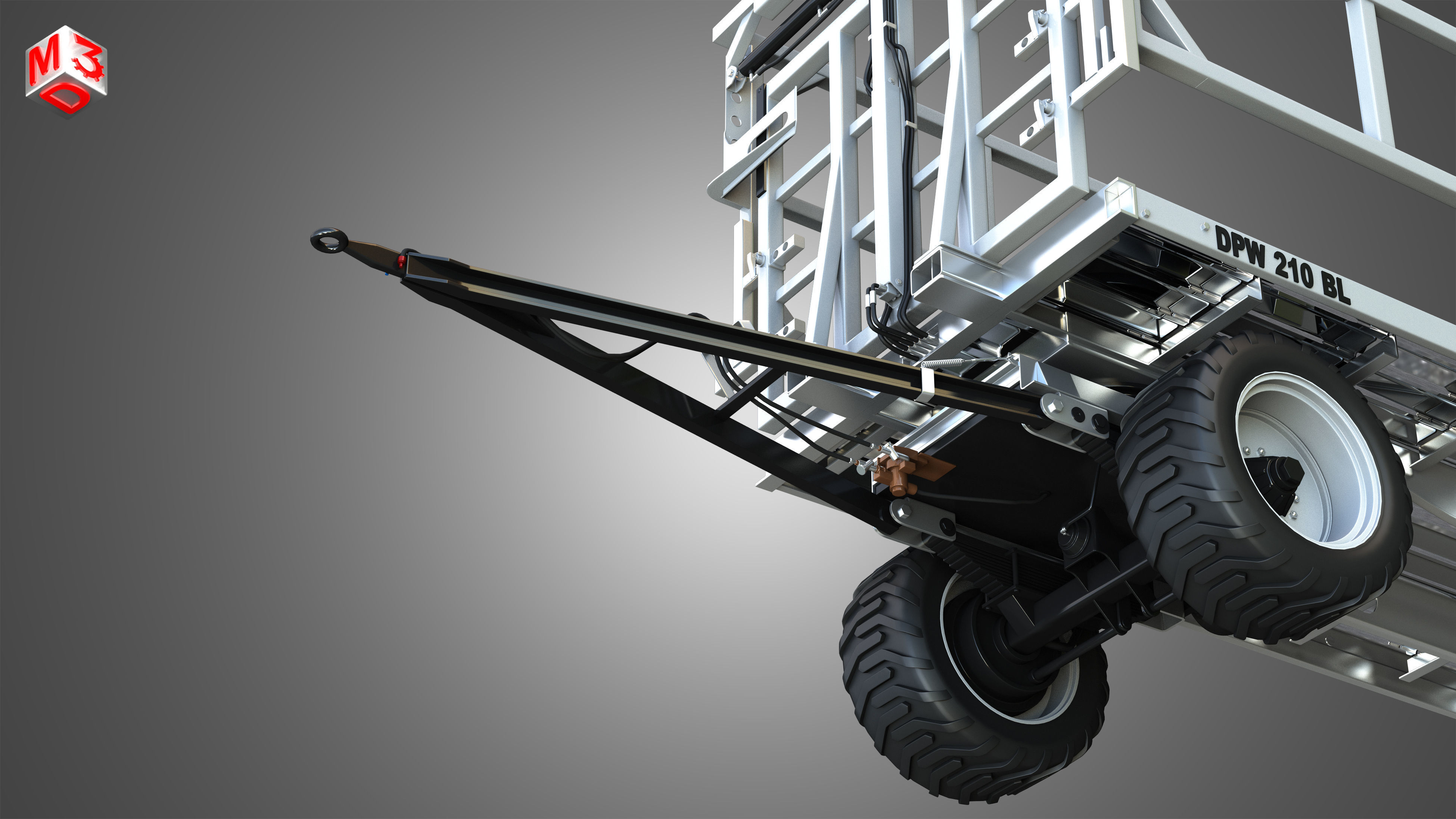 Fliegl DPW 210 Trailer 3D model_13