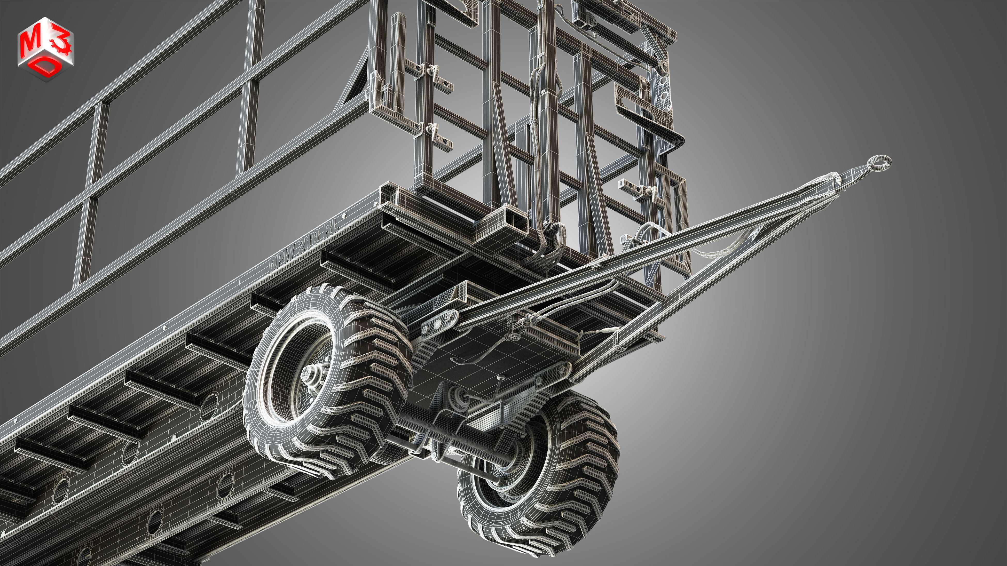 Fliegl DPW 210 Trailer 3D model_19