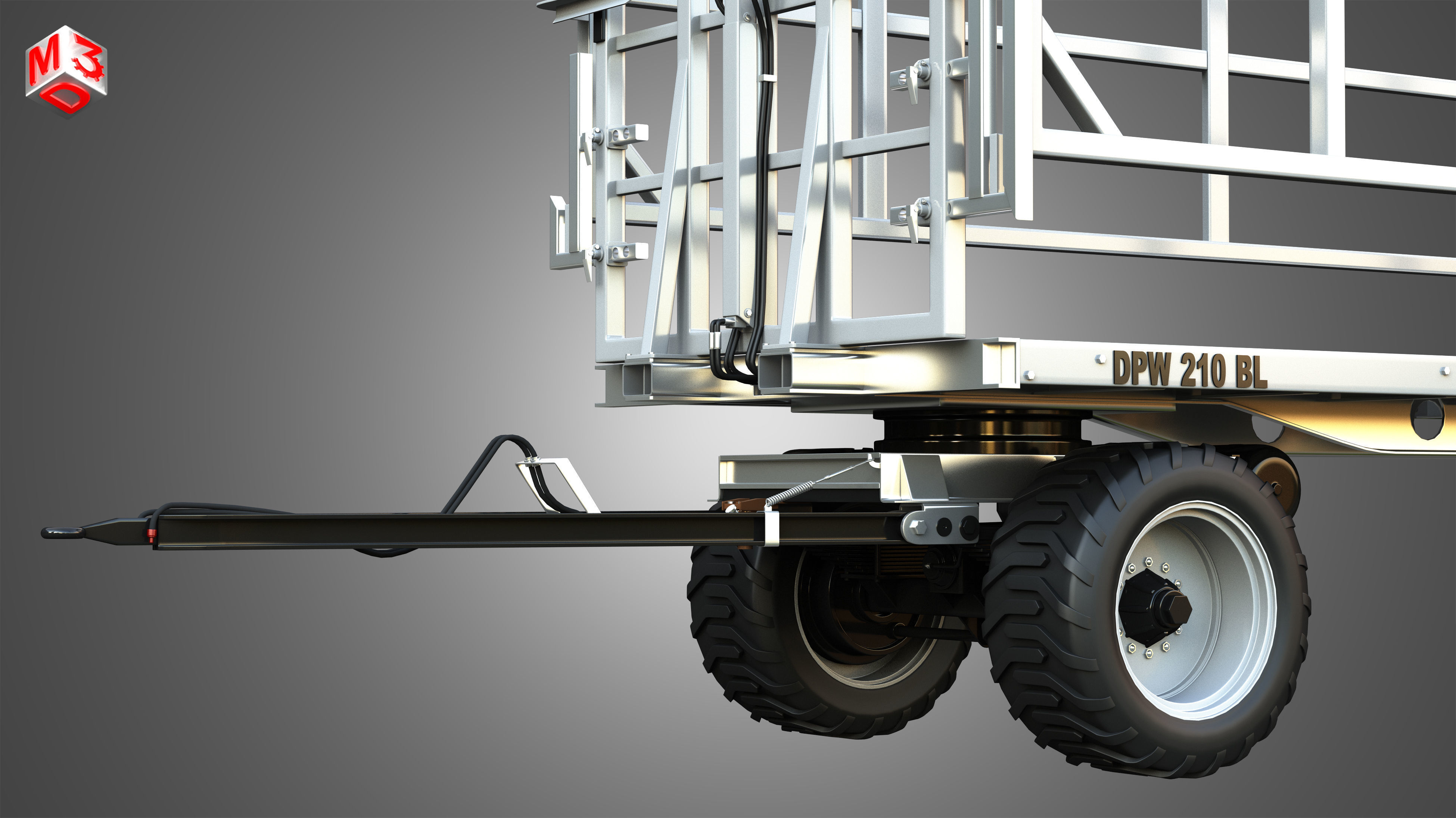 Fliegl DPW 210 Trailer 3D model_11