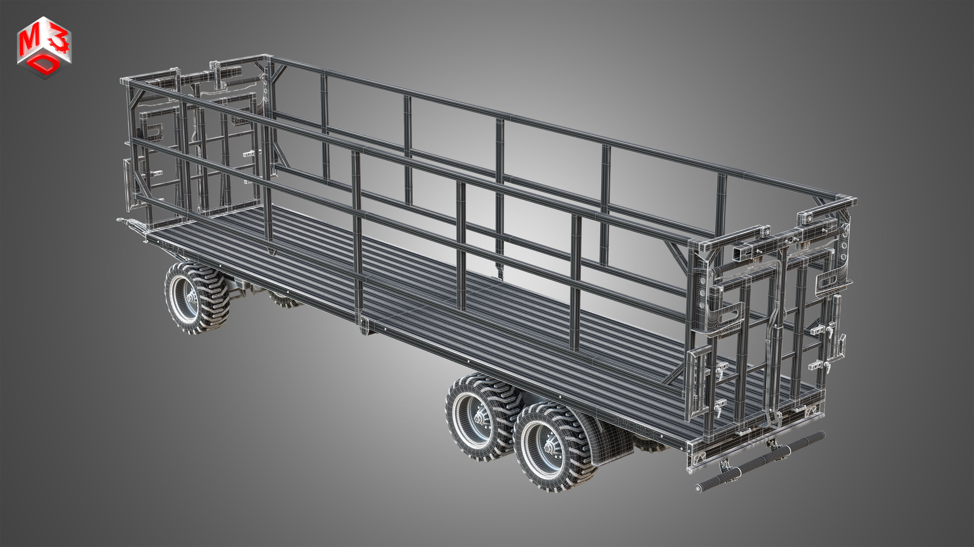Fliegl DPW 210 Trailer 3D model_16