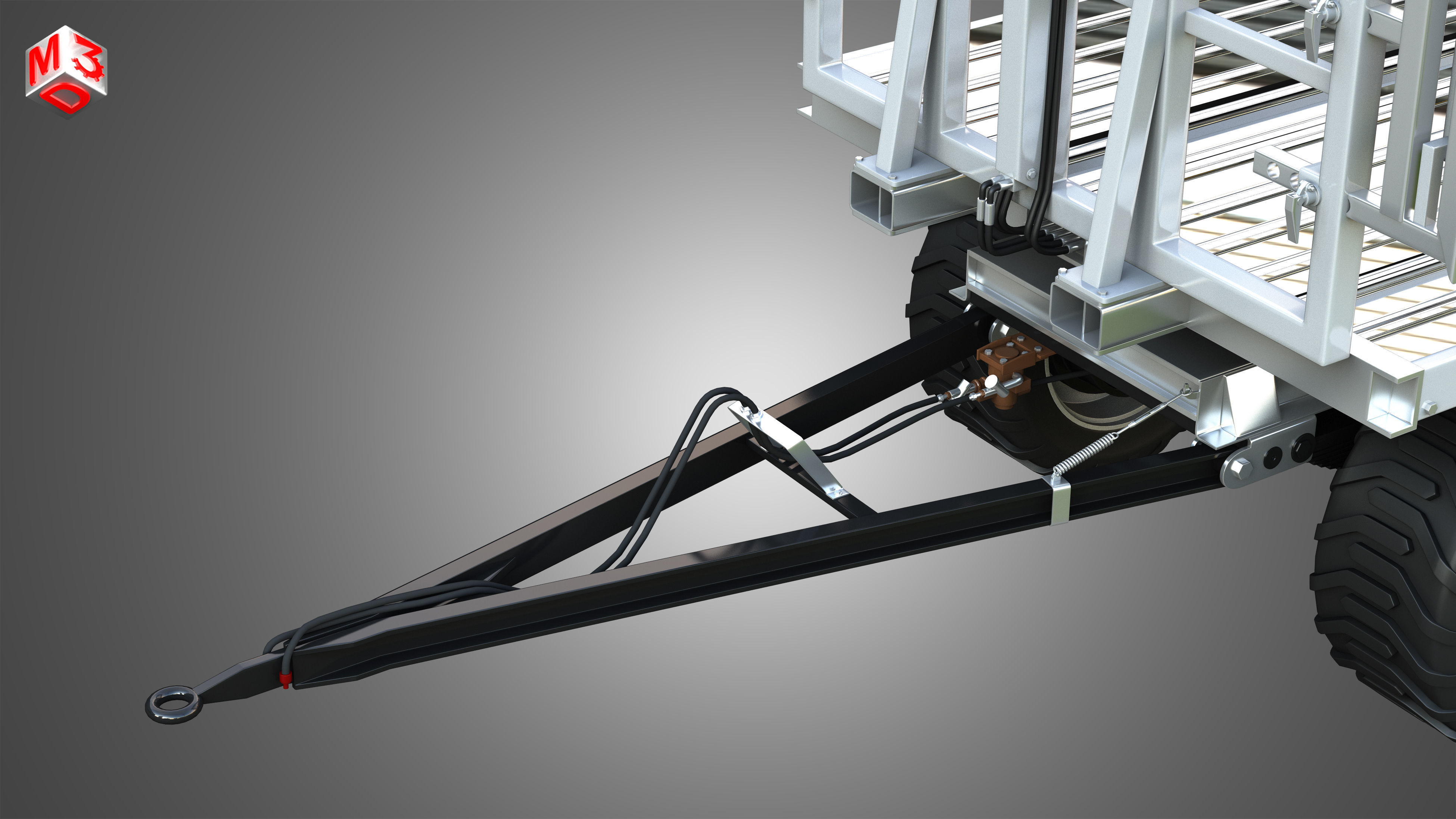 Fliegl DPW 210 Trailer 3D model_12