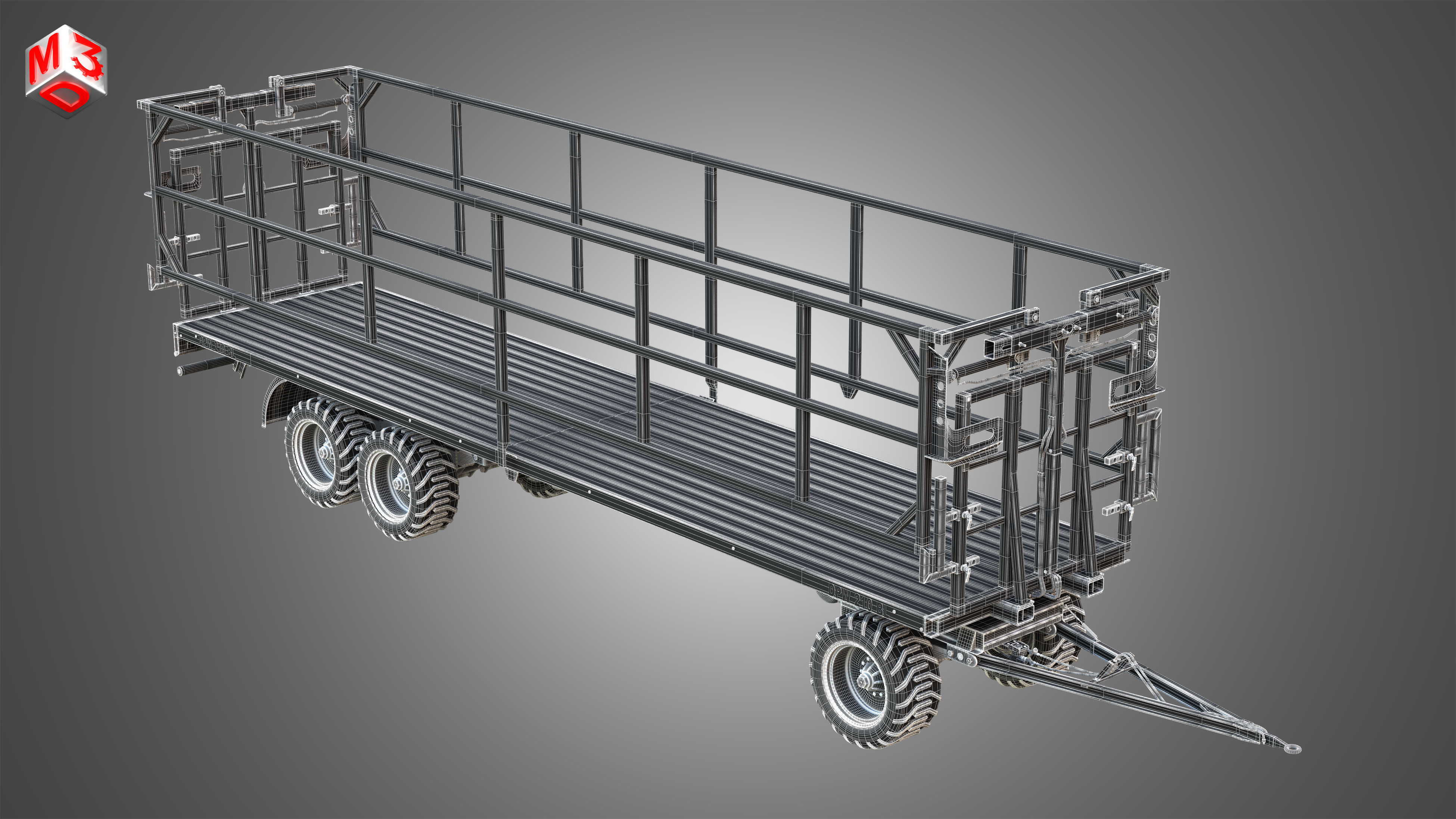 Fliegl DPW 210 Trailer 3D model_17