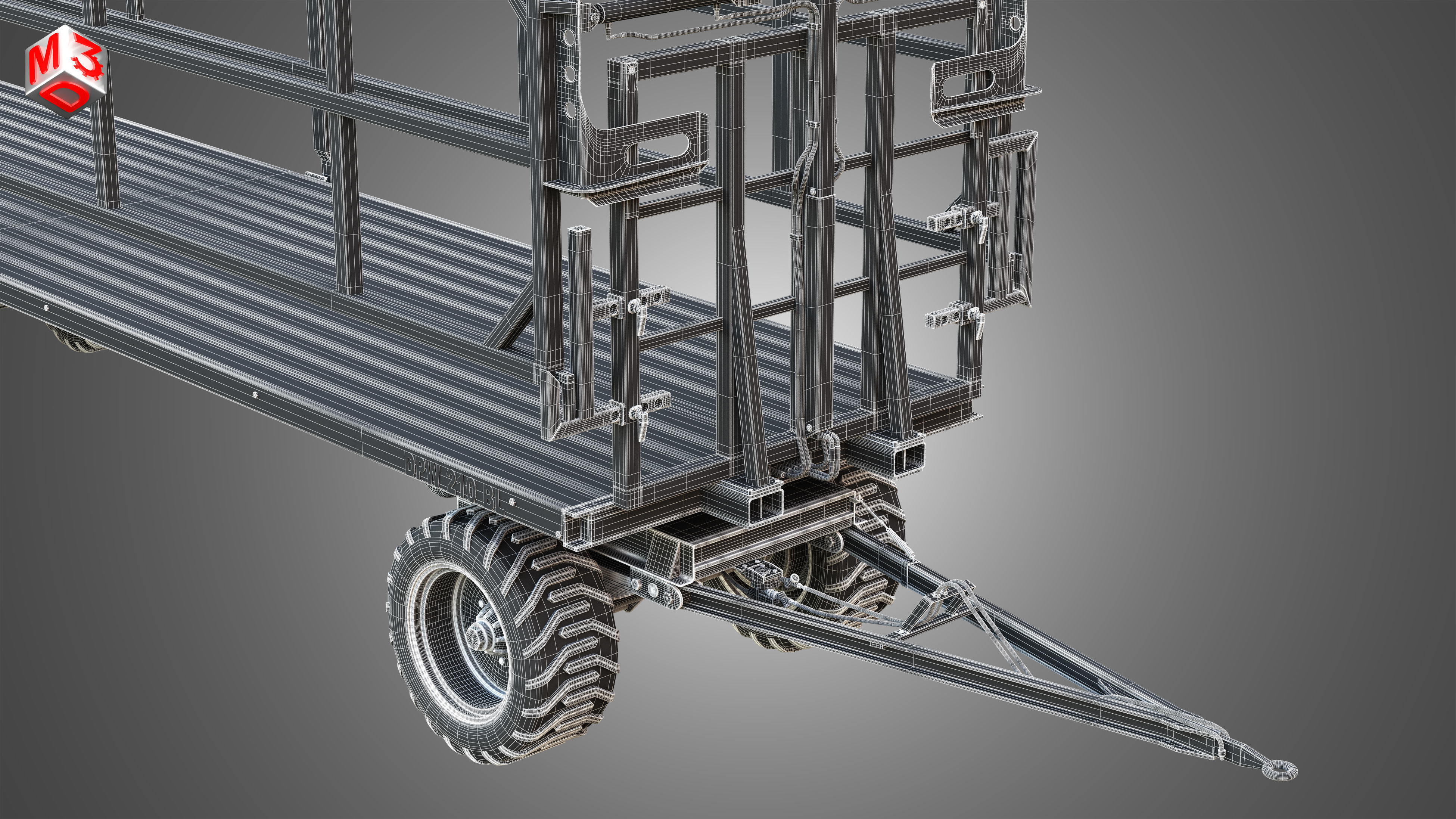 Fliegl DPW 210 Trailer 3D model_18