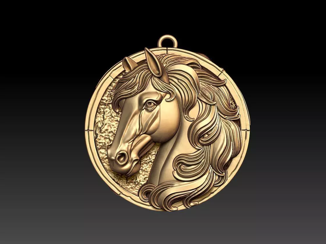 Horse Head pendant M63 3D print model