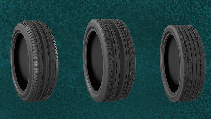 Car Tires Goma Velox Trail Series Lot1 N1-3 Group 1 3D model 2