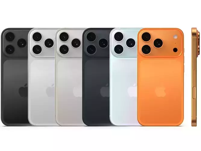 Apple iPhone 17 Pro and Pro Max 2025  3D model