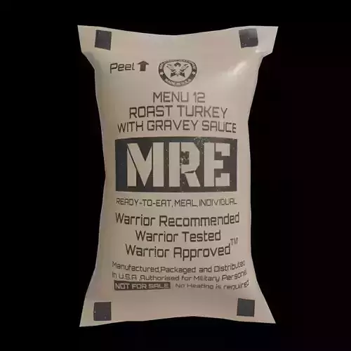 MRE bag Low-poly 3D model