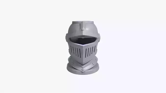 Knight Helmet Pen Holder Stalwart Guard Desk Organizer STL File 3D print model