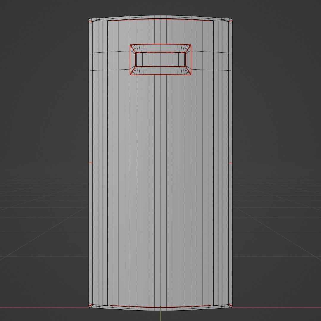 Police Riot Shield Low-poly 3D model_4