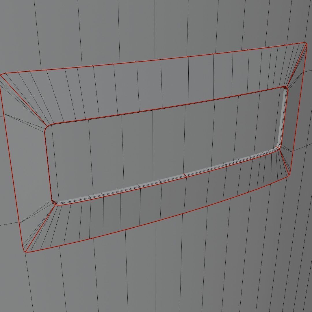 Police Riot Shield Low-poly 3D model_8