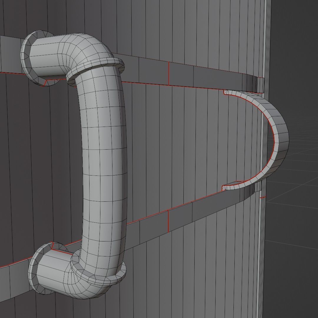 Police Riot Shield Low-poly 3D model_9