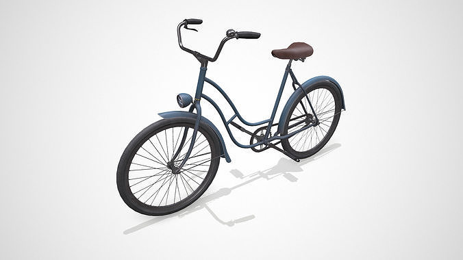 Old Vintage Bicycle Low-poly PBR Low-poly 3D model