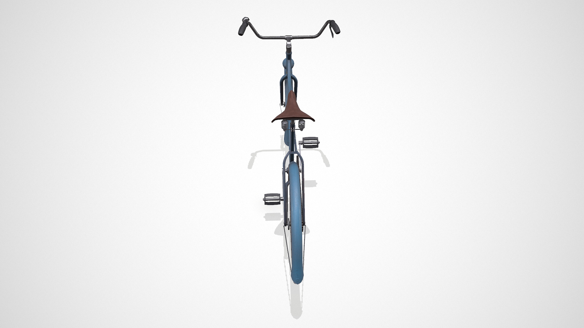Old Vintage Bicycle Low-poly PBR Low-poly 3D model_7