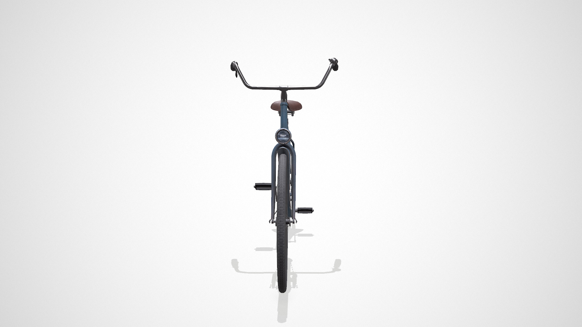 Old Vintage Bicycle Low-poly PBR Low-poly 3D model_12