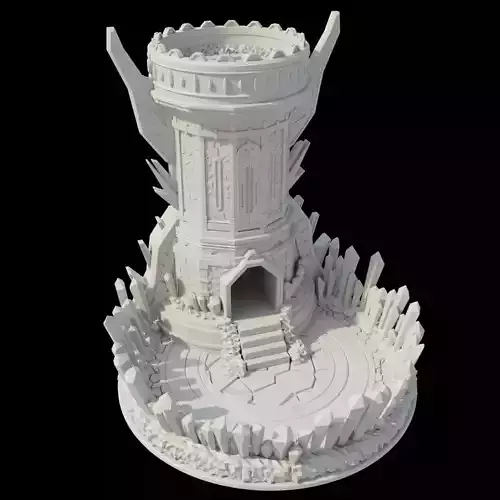 Crystal Dice Tower and Tray STL Files
