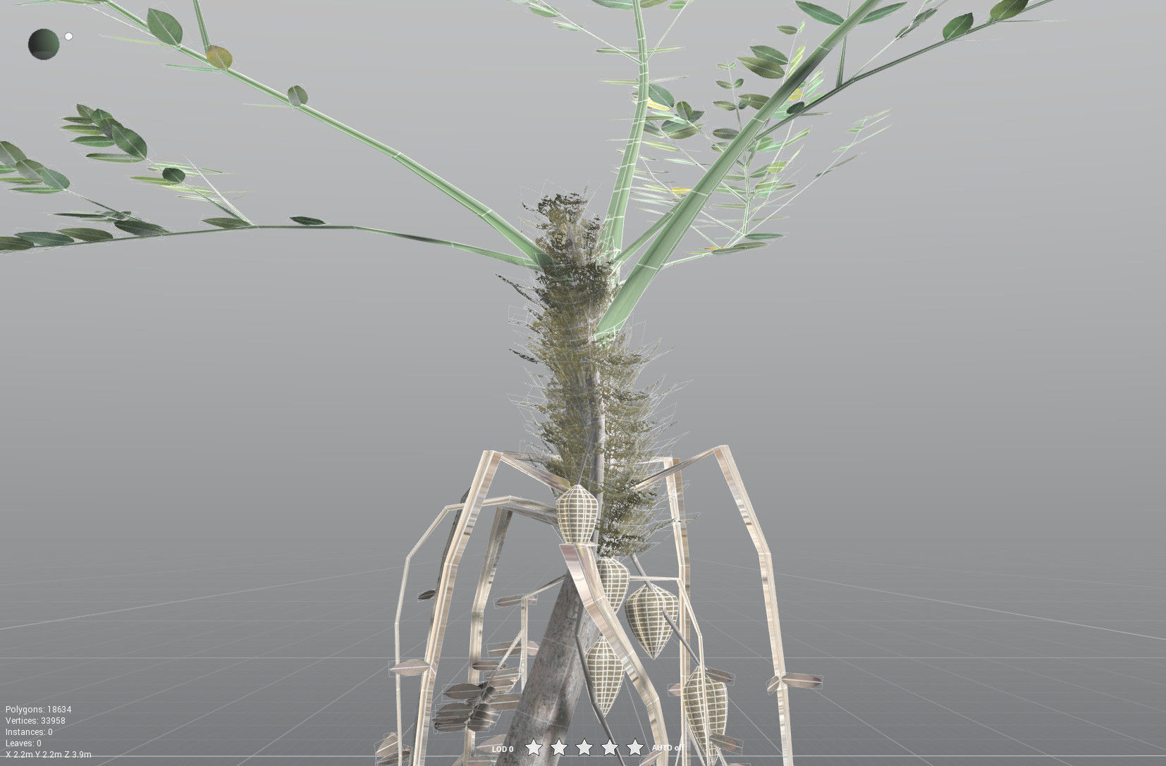 EVERYPlant Medullosa Noei LowPoly Low-poly 3D model_33