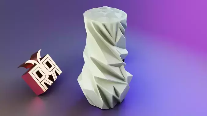 Diamond Pillar Candle Mold