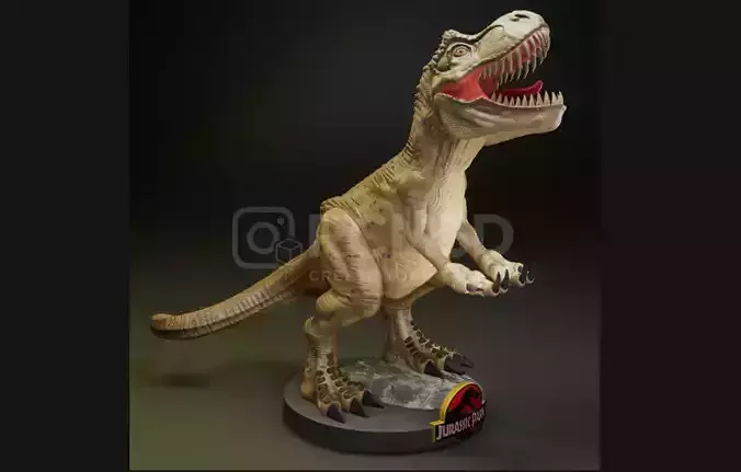 T-rex Dinossaur joystick holder 3D print model