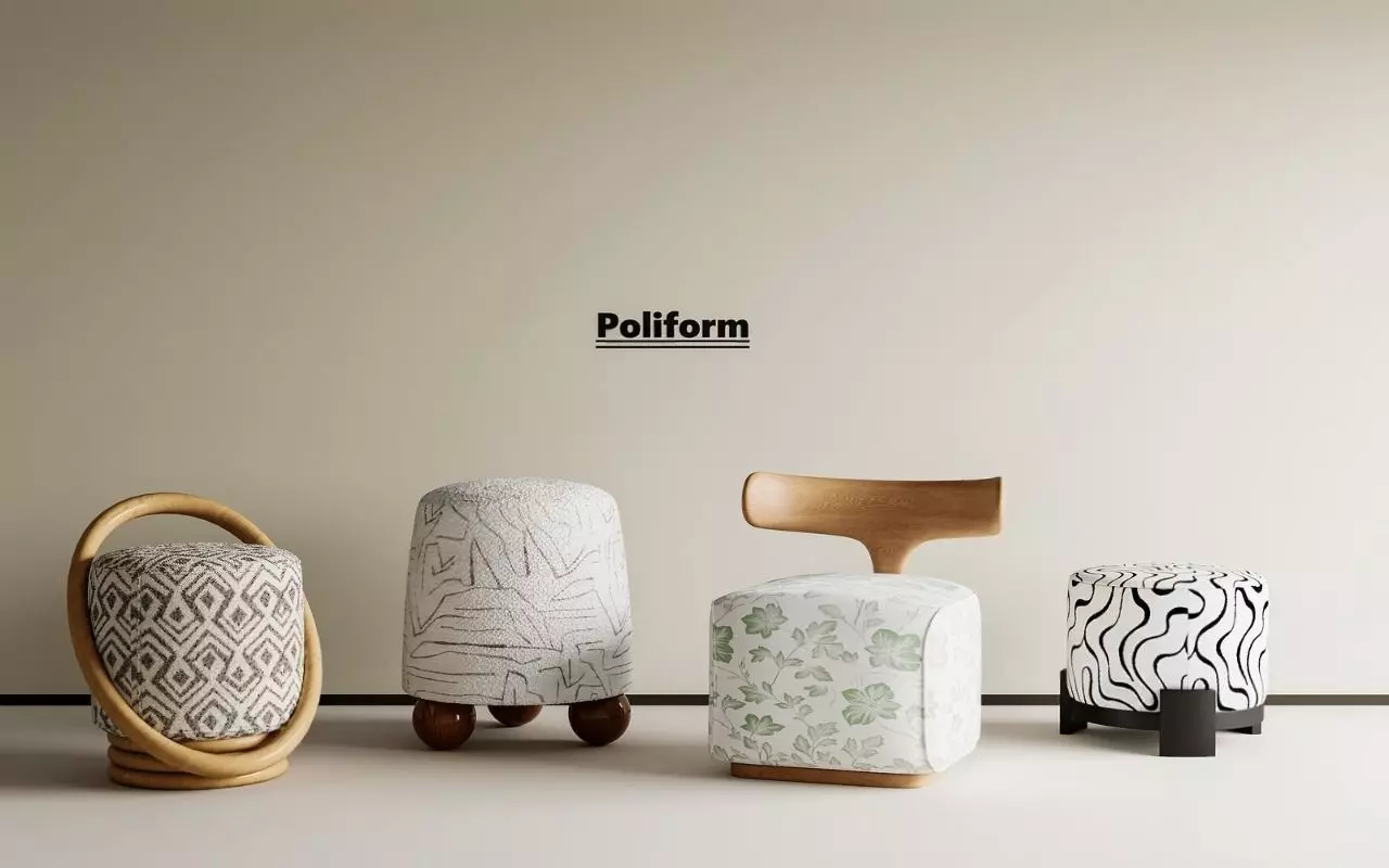 French medieval other stool SU model 3D print model