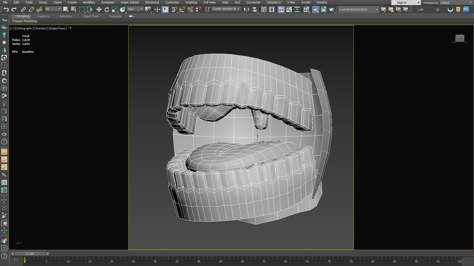 Teeth Model Lowpoly Game-Ready Low-poly 3D model_12