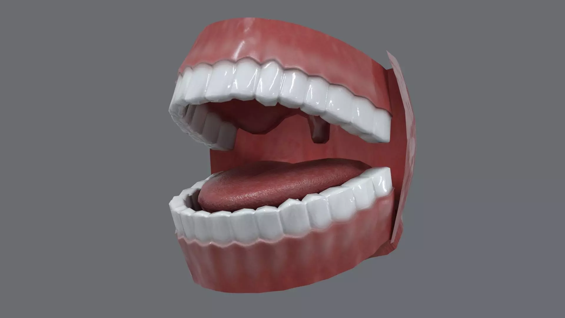 Teeth Model Lowpoly Game-Ready Low-poly 3D model_0