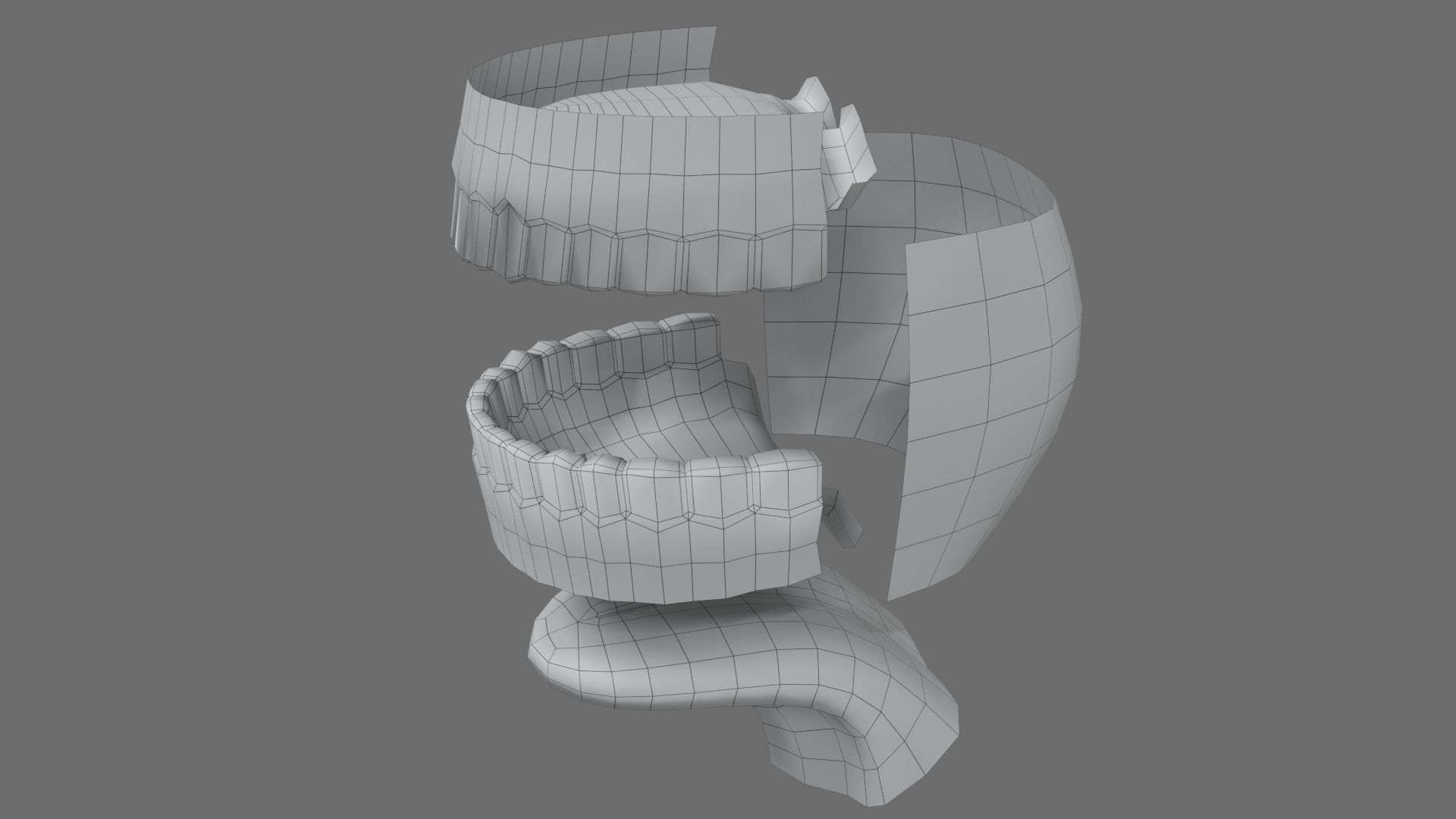 Teeth Model Lowpoly Game-Ready Low-poly 3D model_10