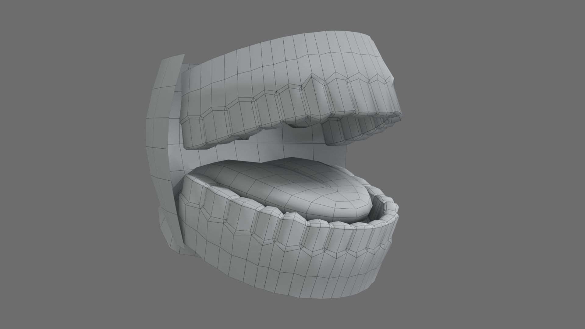 Teeth Model Lowpoly Game-Ready Low-poly 3D model_9