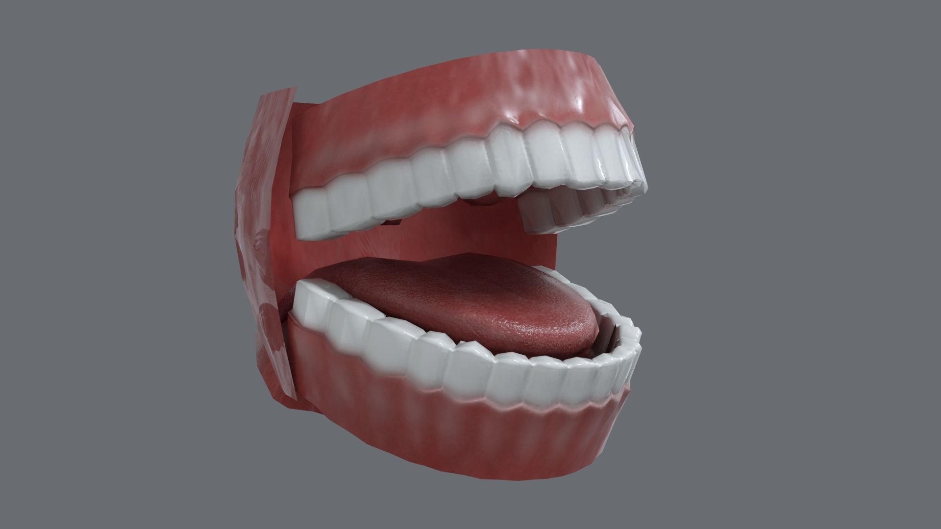 Teeth Model Lowpoly Game-Ready Low-poly 3D model_8