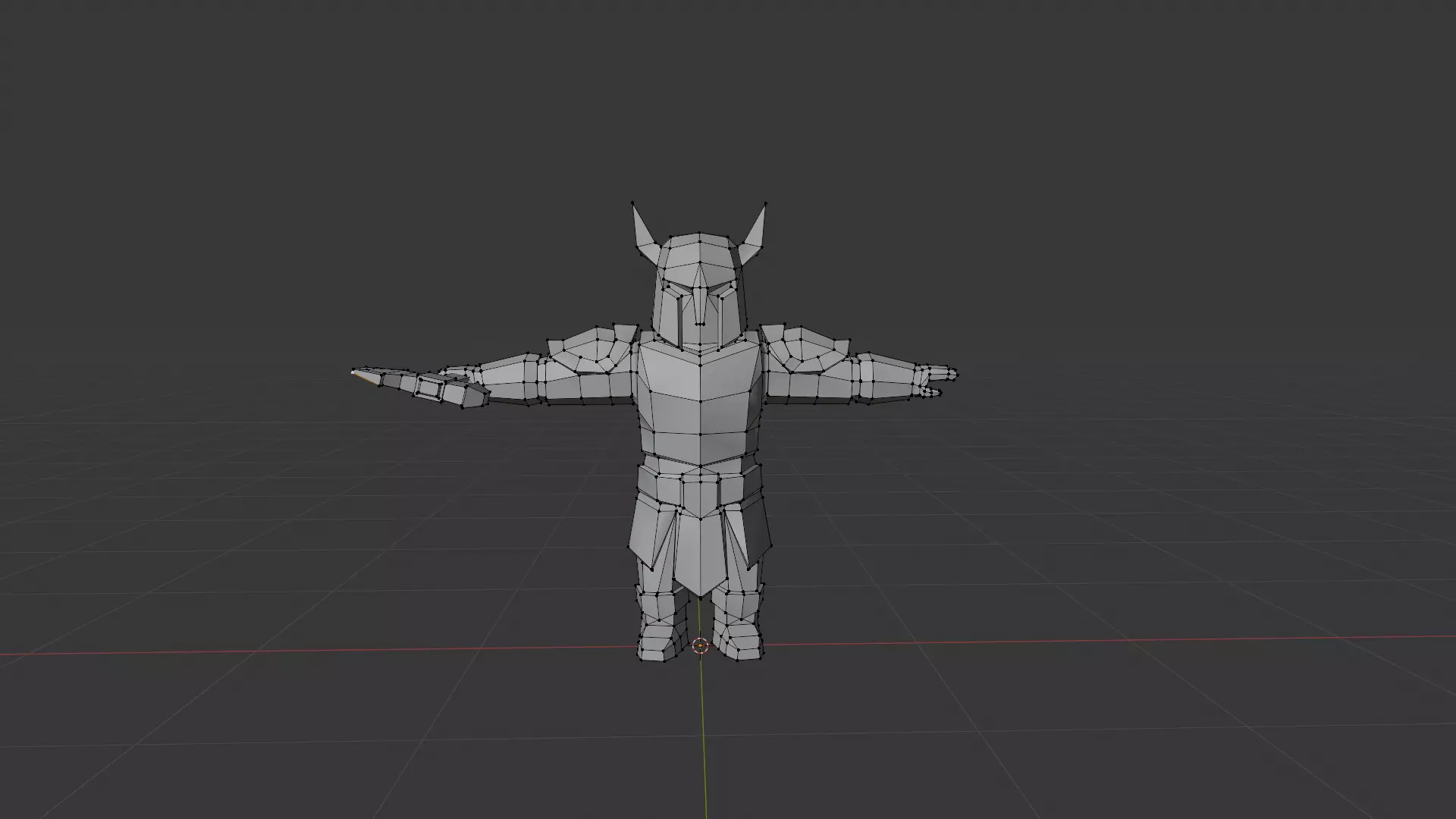 UNRIGGED VERSION LOW-POLY WARRIOR Low-poly 3D model_12