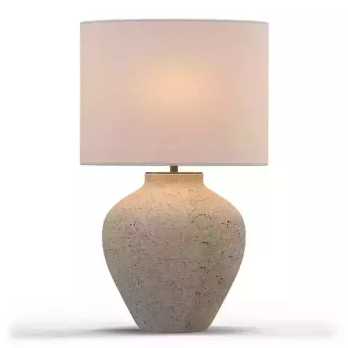 Corfu Cream Table Lamp Drum Shade