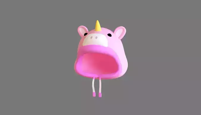 Unicorn Hat Low-poly 3D model