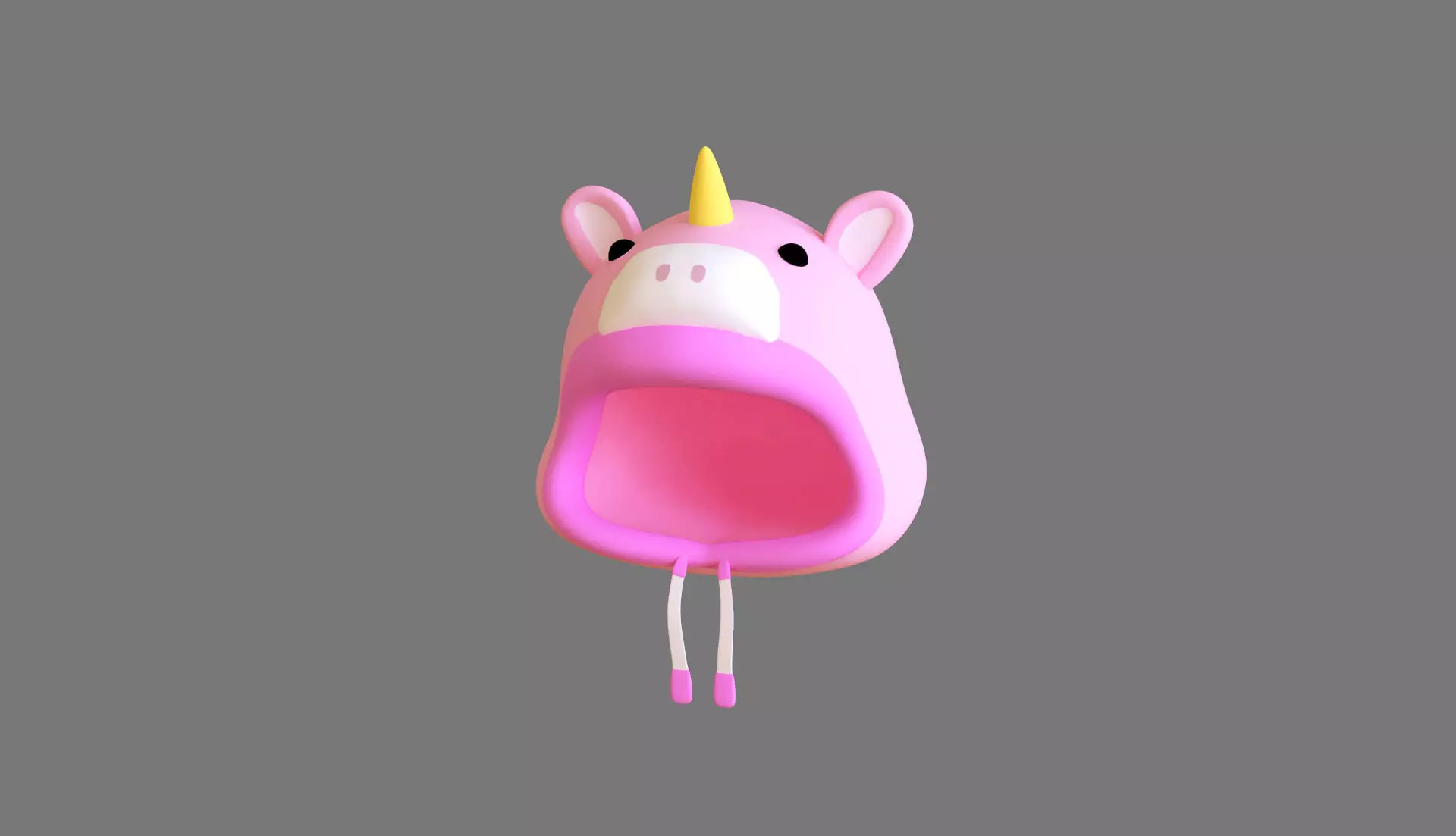 Unicorn Hat Low-poly 3D model_0
