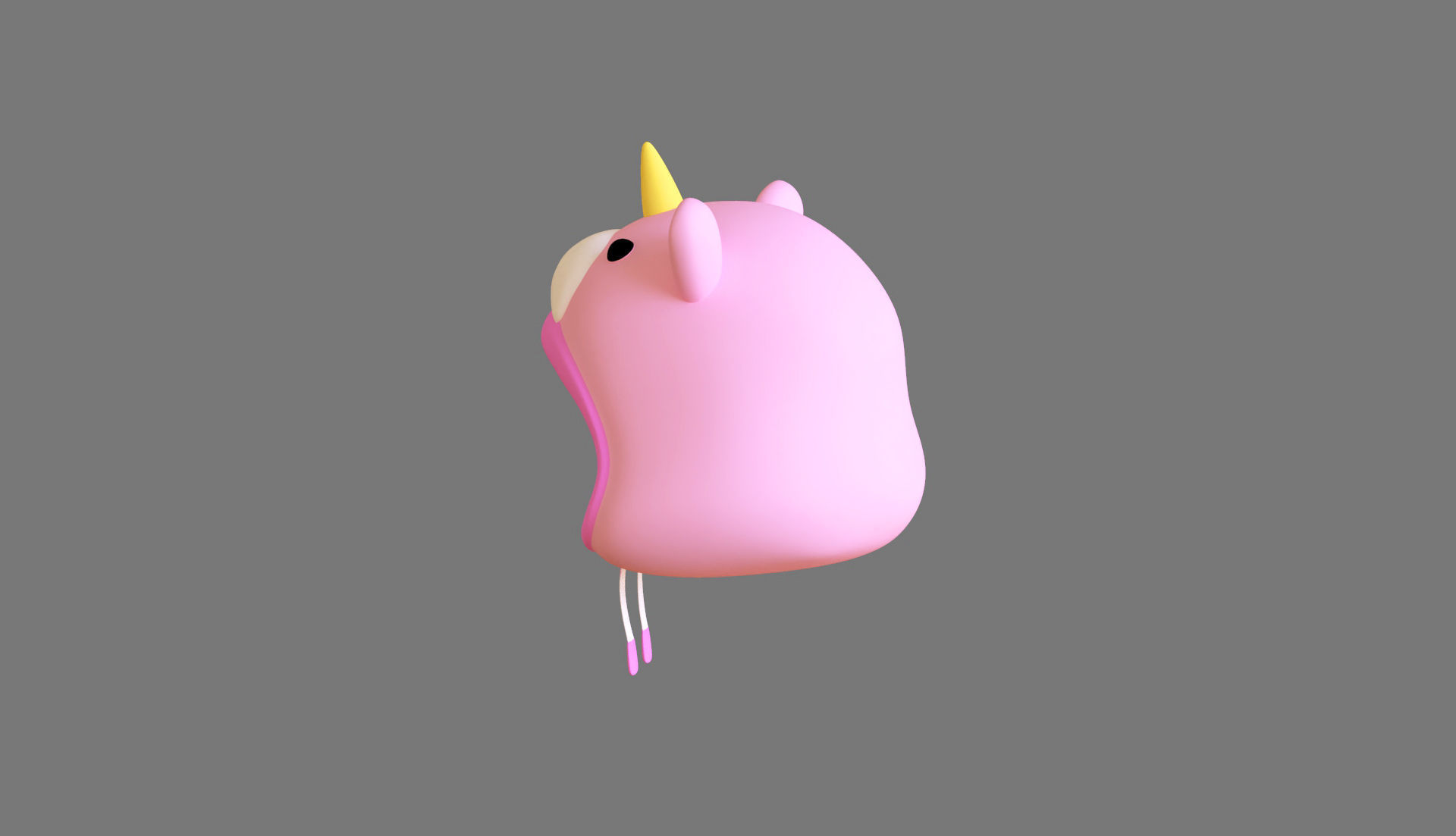 Unicorn Hat Low-poly 3D model_3