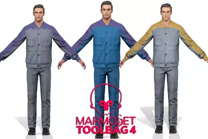 Male Factory Construction Worker 