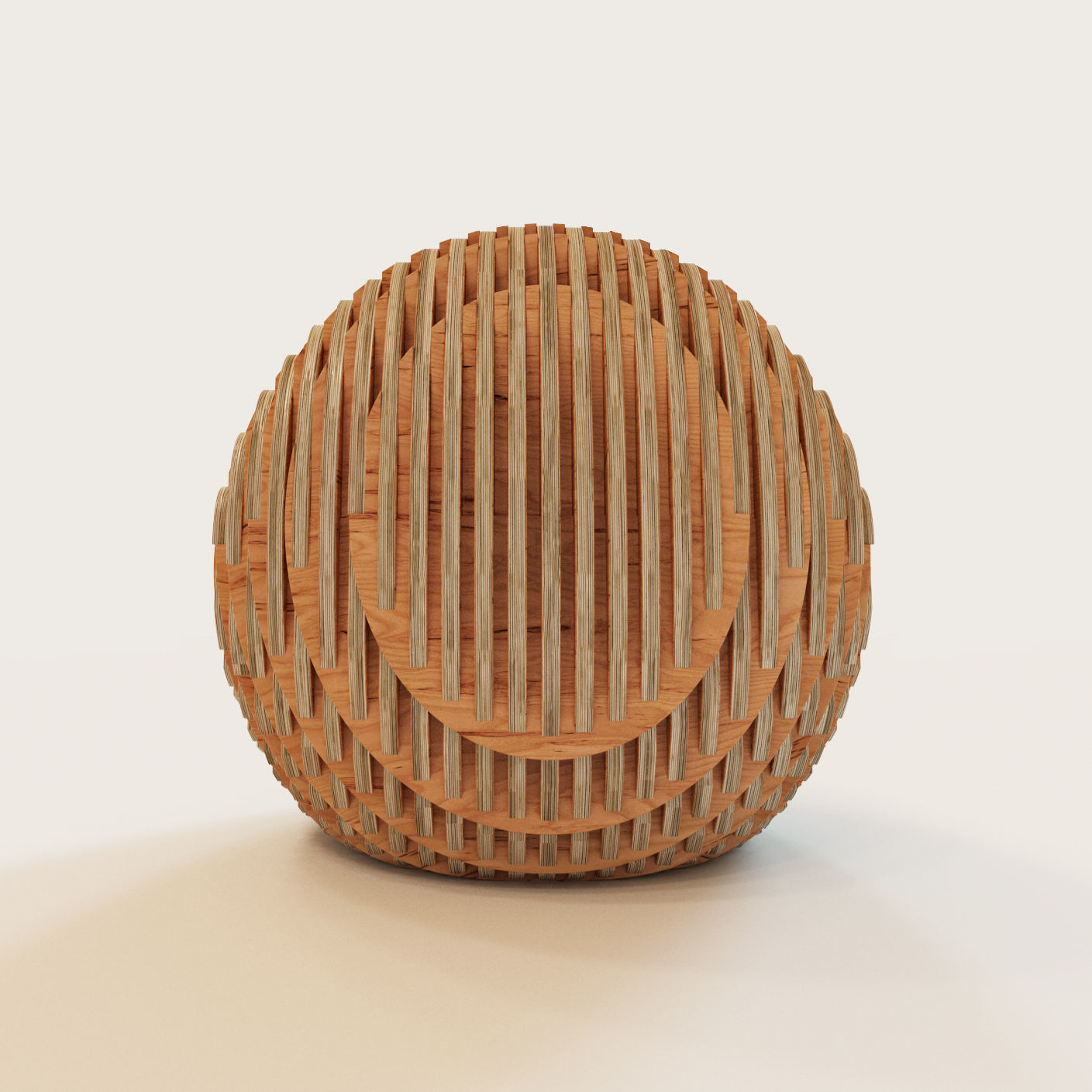 Parametric armchair Bounce 3D model_2