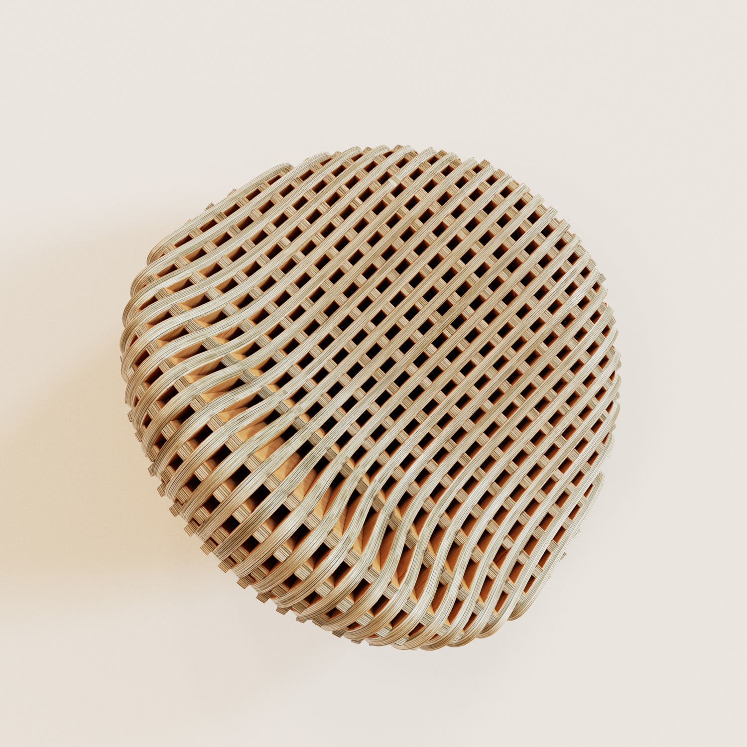 Parametric armchair Bounce 3D model_3
