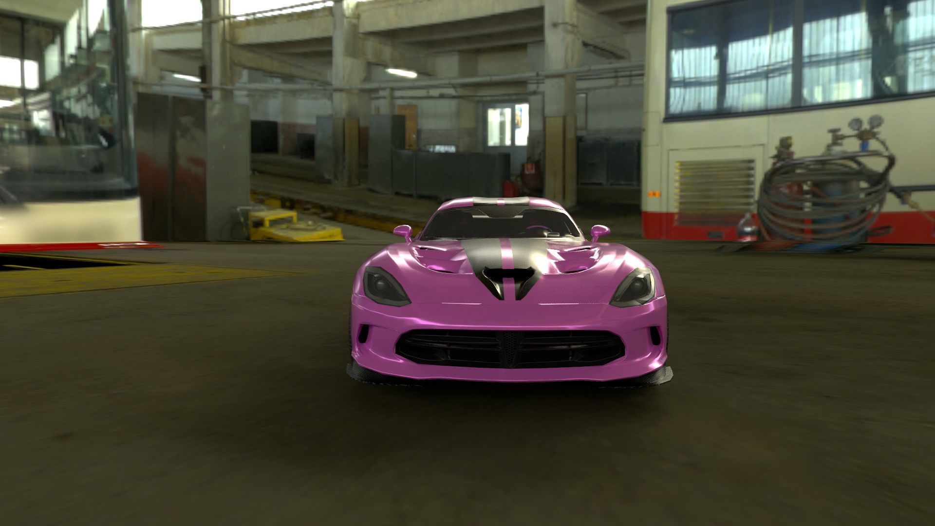 Realistic Sports Car  Low-poly 3D model_5