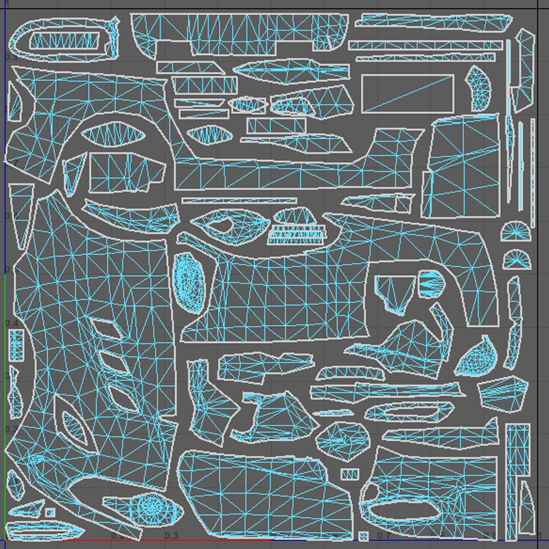 Realistic Sports Car  Low-poly 3D model_22