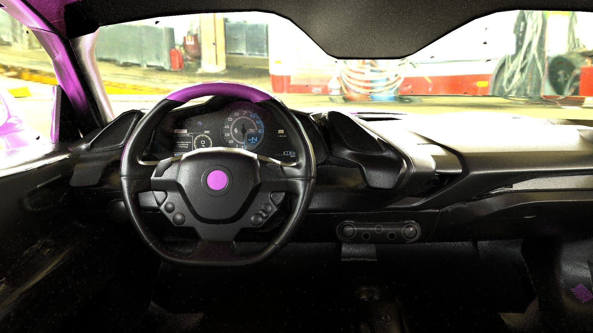 Realistic Sports Car  Low-poly 3D model_15