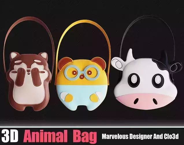 3S Animal Bags In Marvelous Designer Vol 01